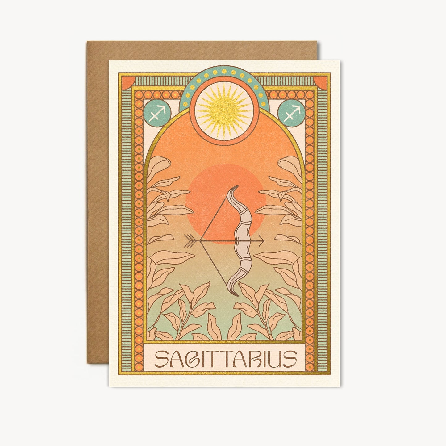 sagittarius zodiac card