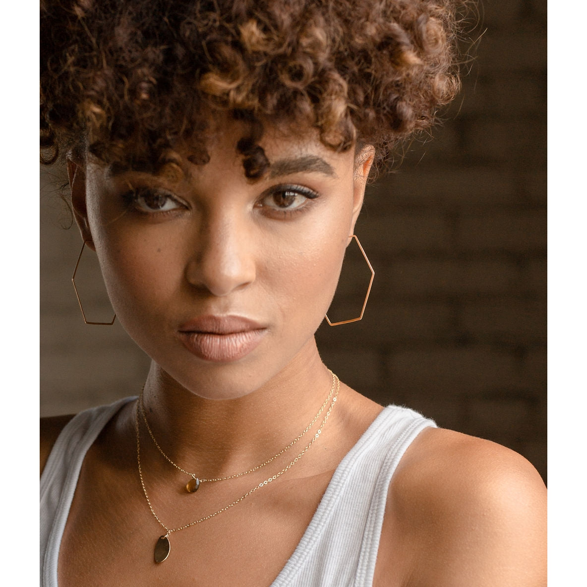 honey hoop earrings