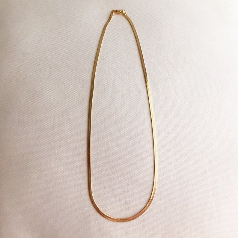 herringbone chain necklace