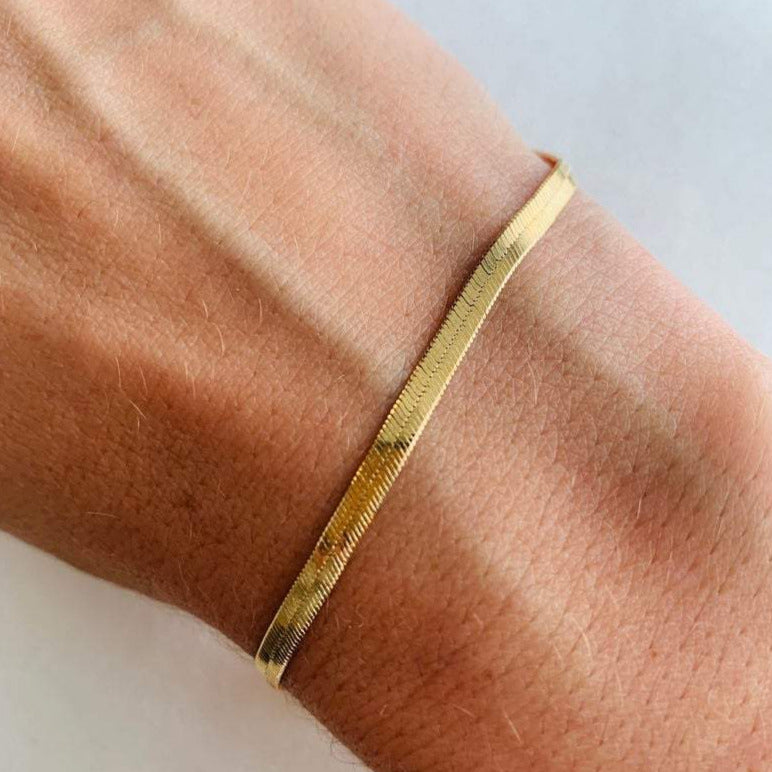 herringbone chain bracelet