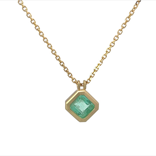 mint emerald necklace