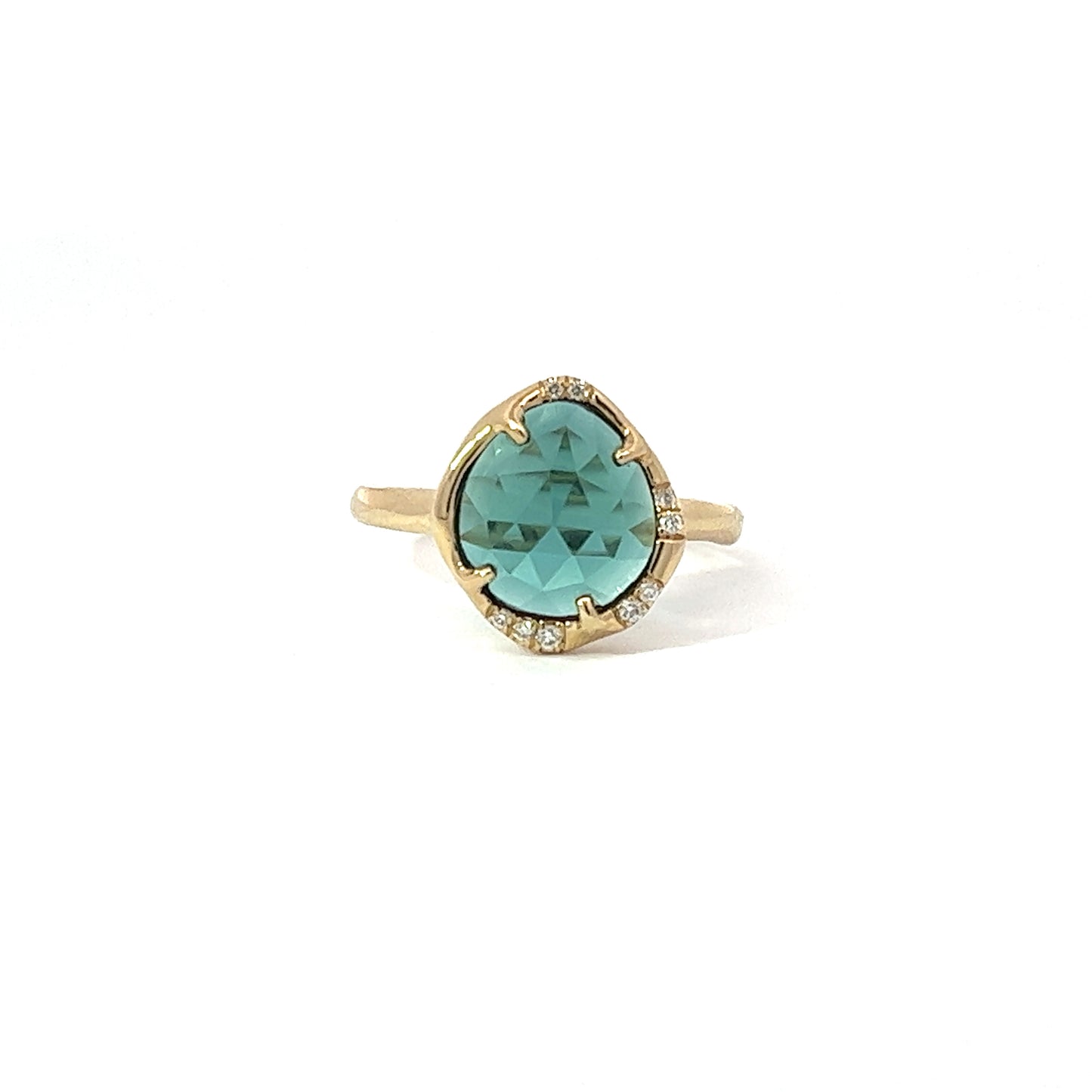 aphenos ring - deep blue tourmaline
