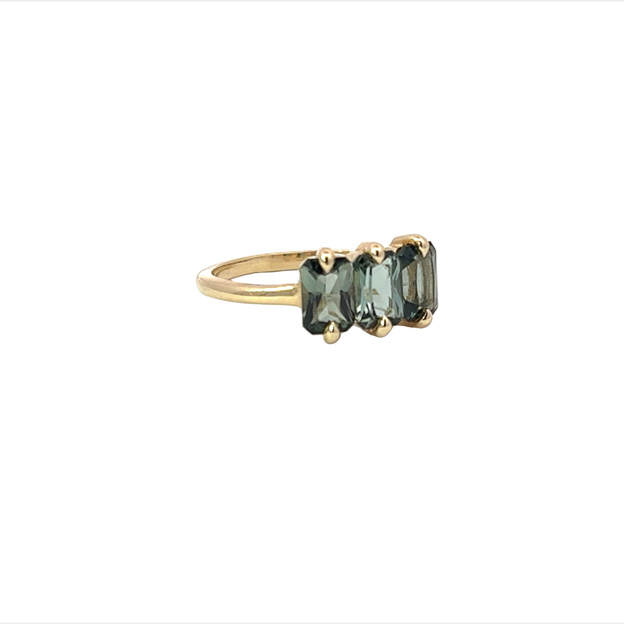 stormy night tourmaline trinity ring