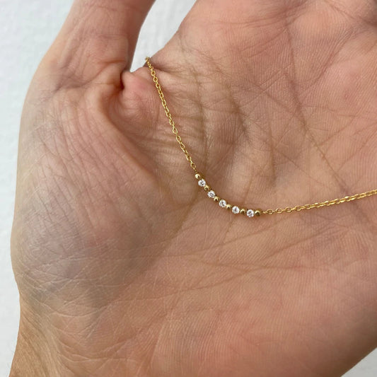 pizzicato necklace - natural diamond