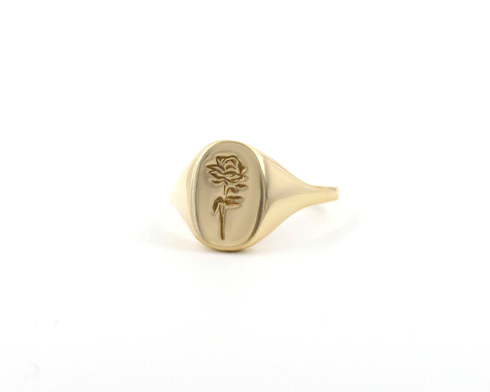 signet ring - rose