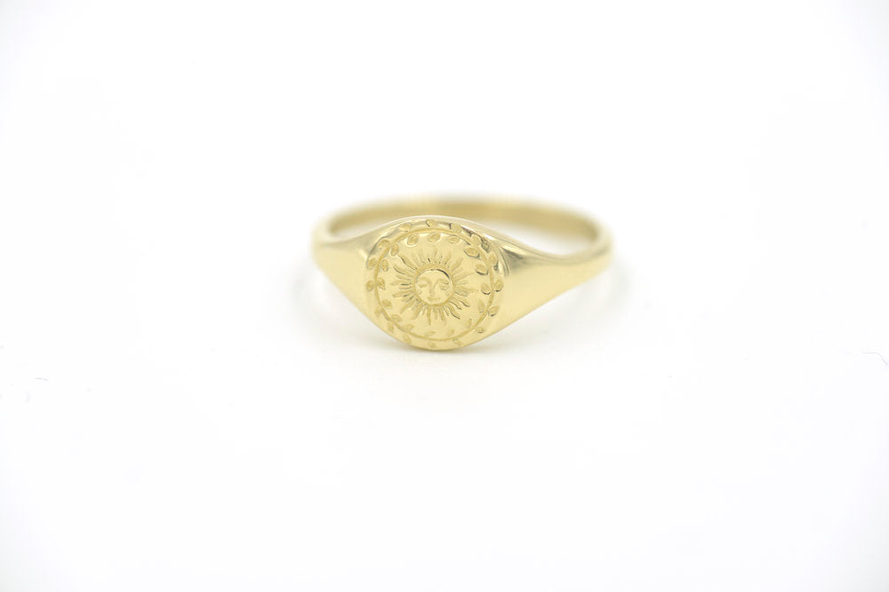 signet ring - sun
