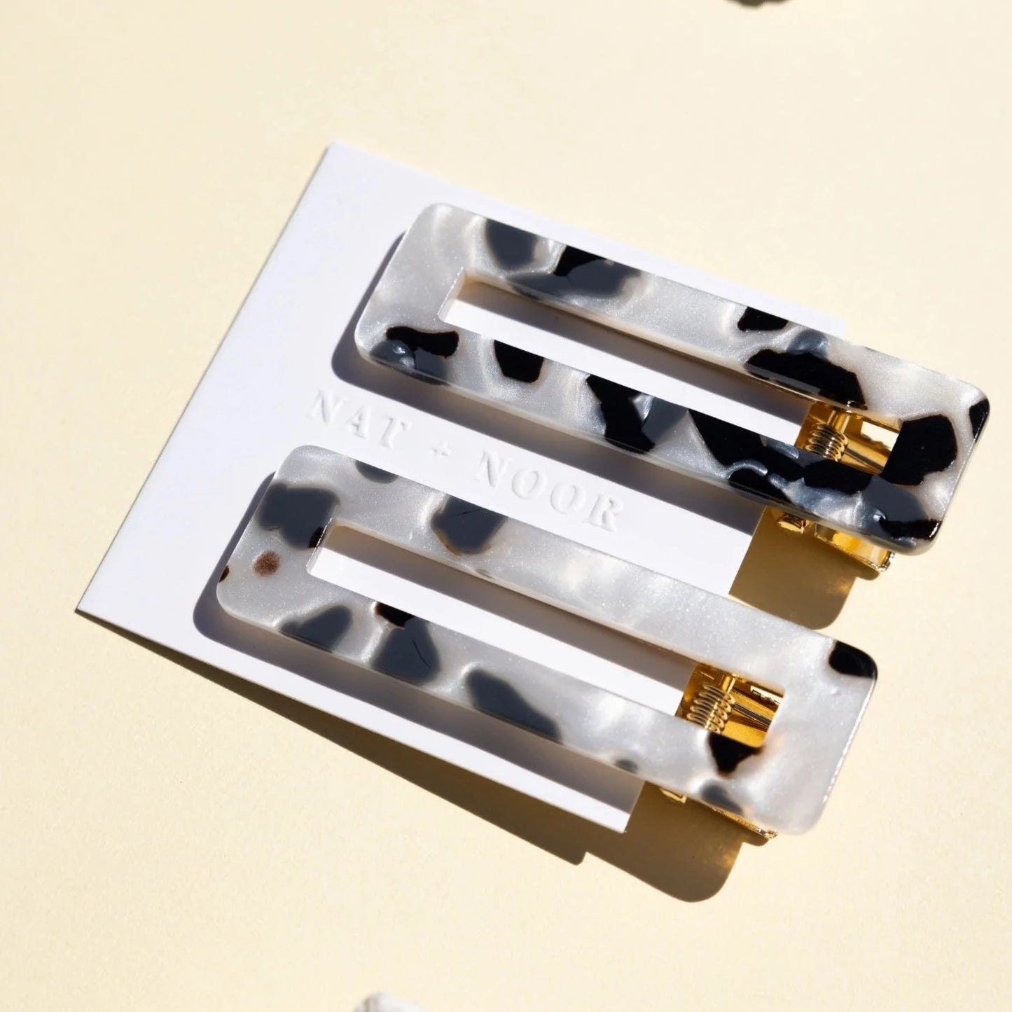 tortoise duo hair clips