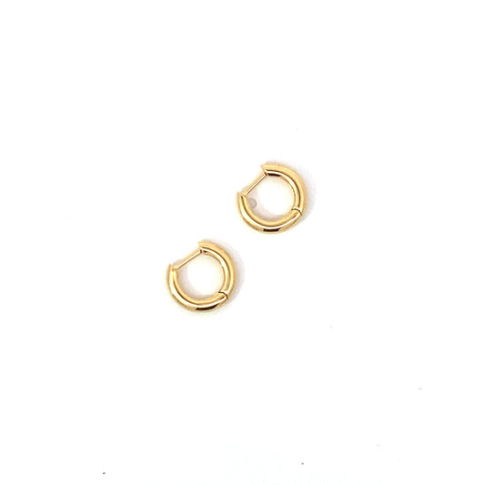 click huggie hoop earrings - 10mm