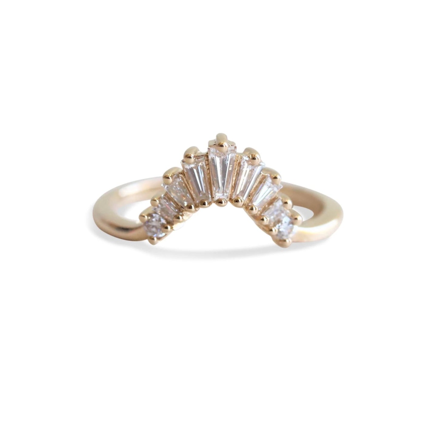 ophelia diamond baguette contour ring