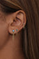 wwake / haze earrings - opal