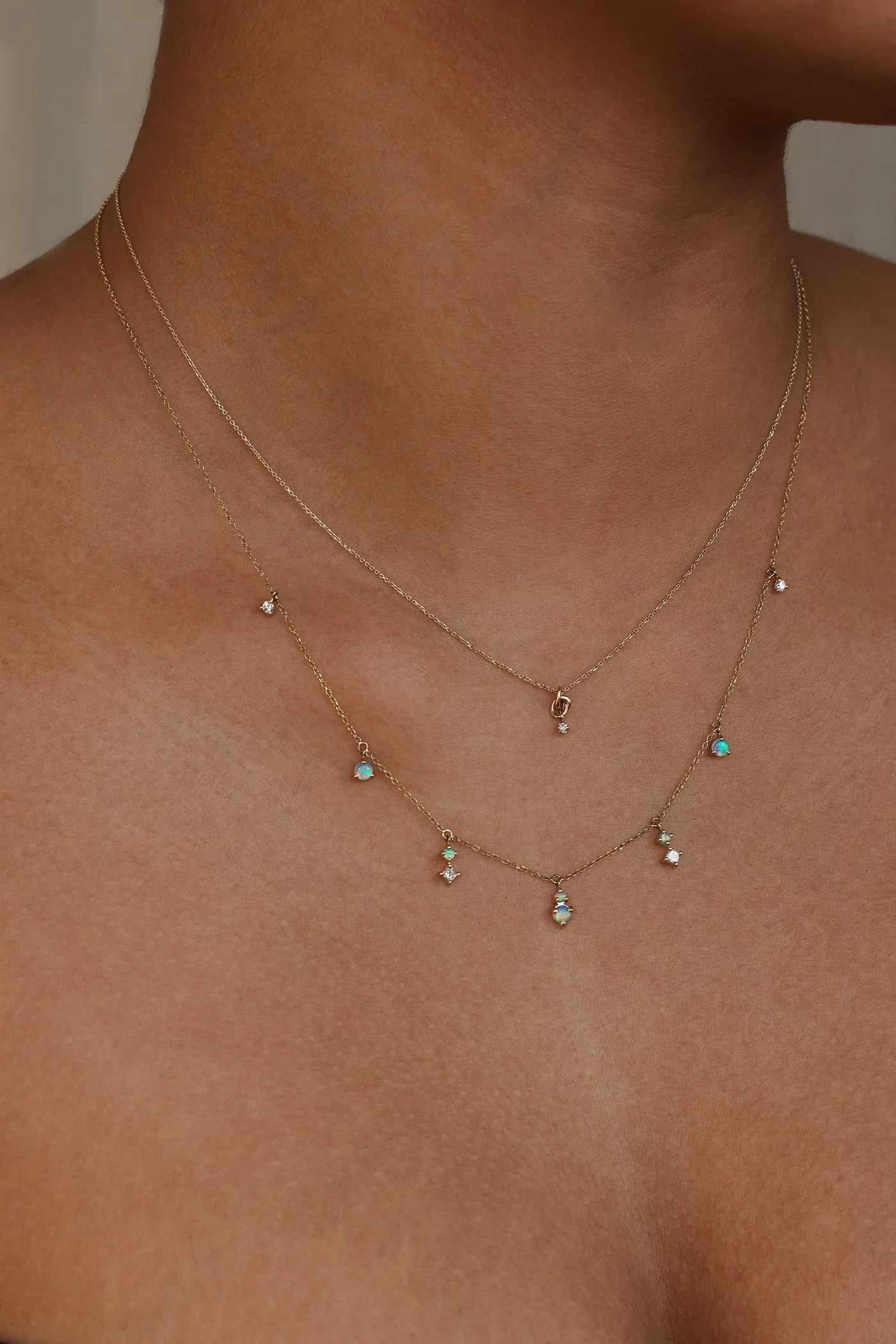 wwake / little ode diamond necklace
