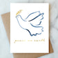 dove peace holiday greeting card