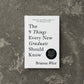 the 9 things every graduate should know