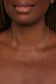 wwake / column necklace - diamond + tourmaline