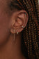 wwake / long bar link earrings