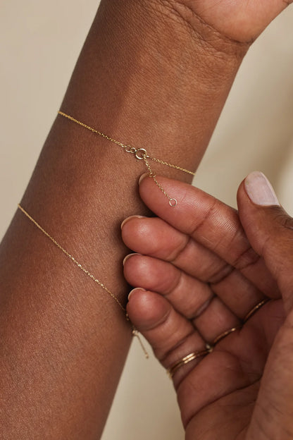 wwake / two-step bracelet - opal + diamond