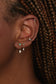 wwake / small shower earrings - opal + pearl