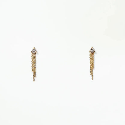 wwake / mist earring - diamond - single