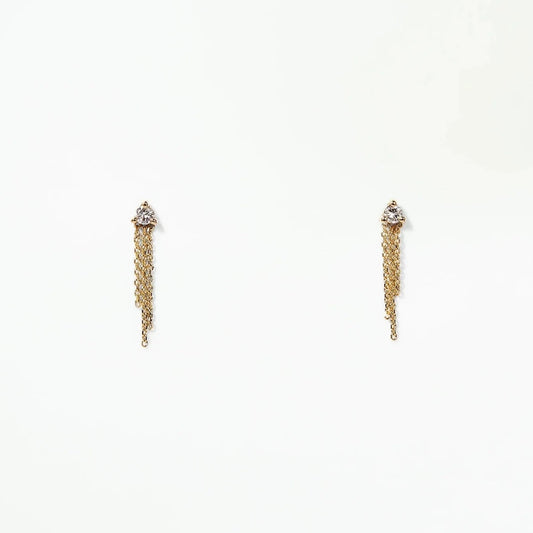 wwake / mist earring - diamond - single