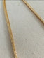 anklet - herringbone textured chain