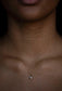 wwake / pearl droplet hoop necklace