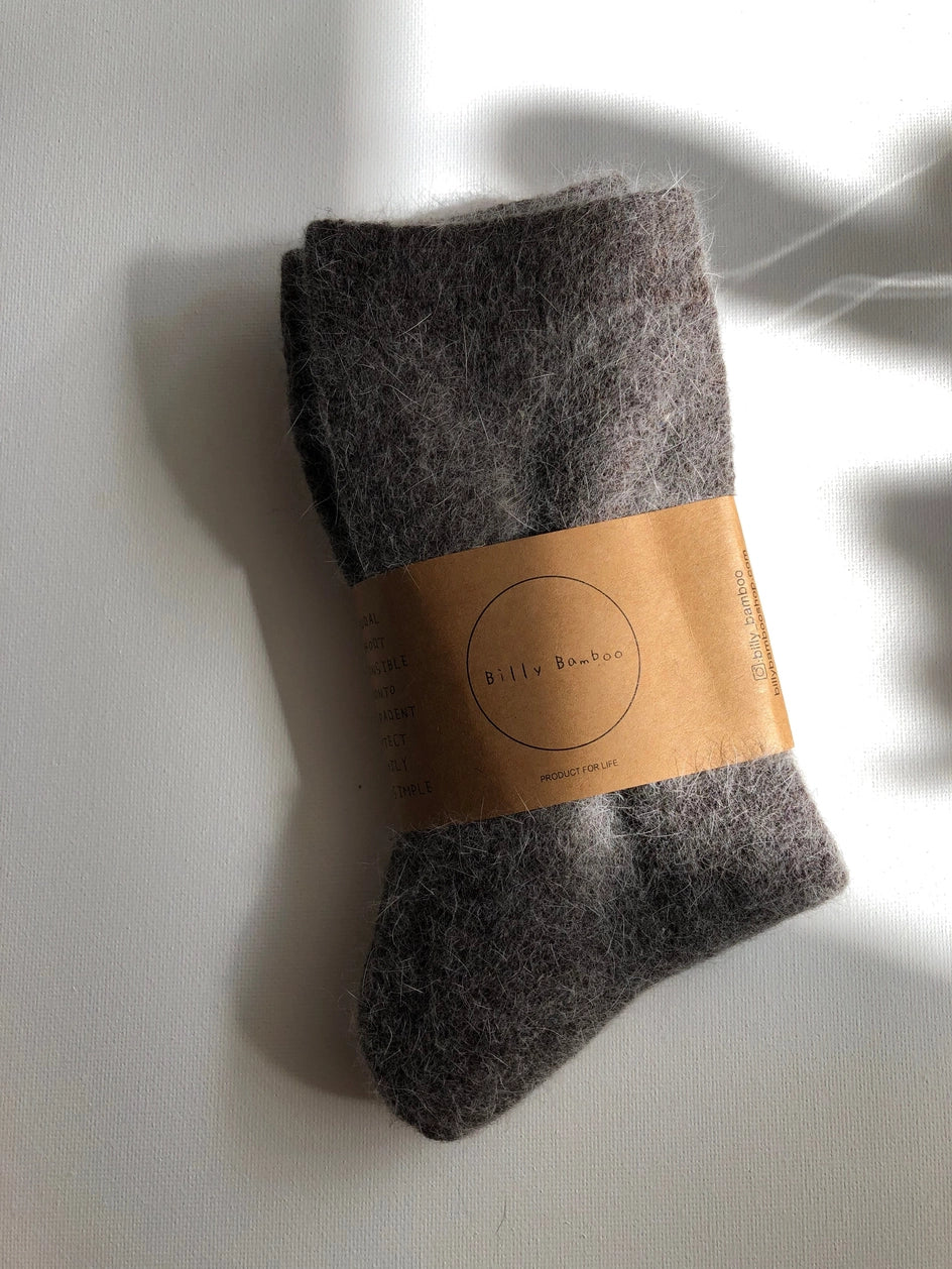 billy bamboo / fluffy angora socks