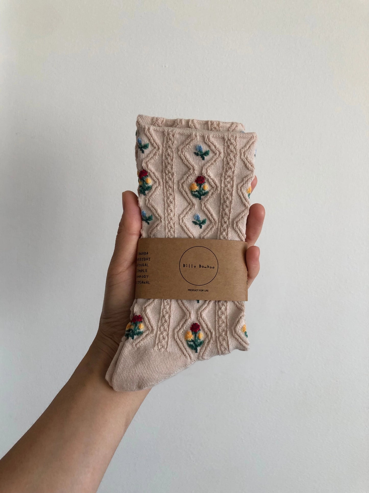 billy bamboo / rose garden socks