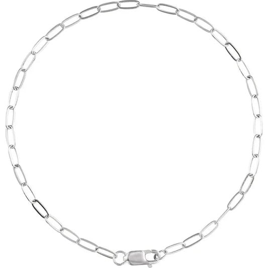 chain bracelet / paperclip - 2.1mm