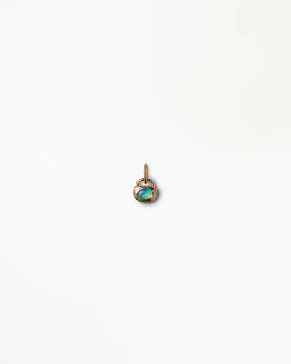 wwake / opal heart pendant charm