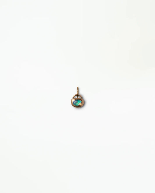 wwake / opal heart pendant charm