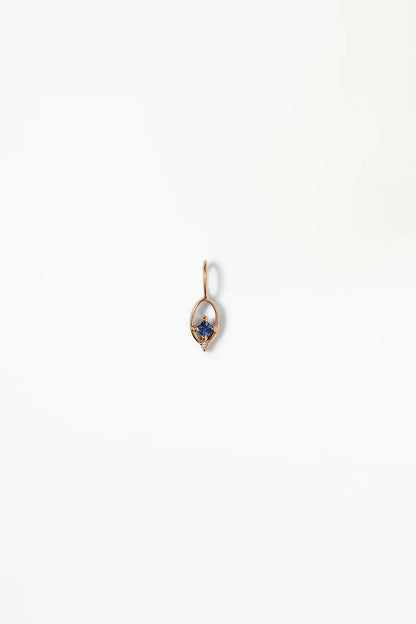 wwake / two pendant charm - sapphire + diamond