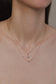 wwake / two pendant charm - sapphire + diamond
