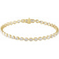 oval tennis bracelet - grown diamond