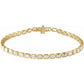 emerald-cut tennis bracelet - grown diamond