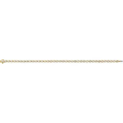 emerald-cut tennis bracelet - grown diamond