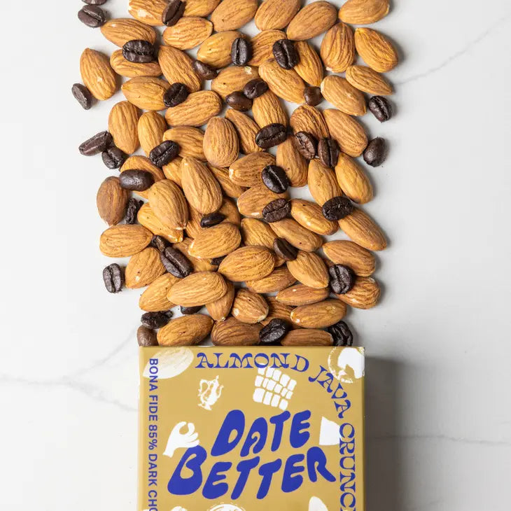 date better / chocolate covered dates - almond java crunch