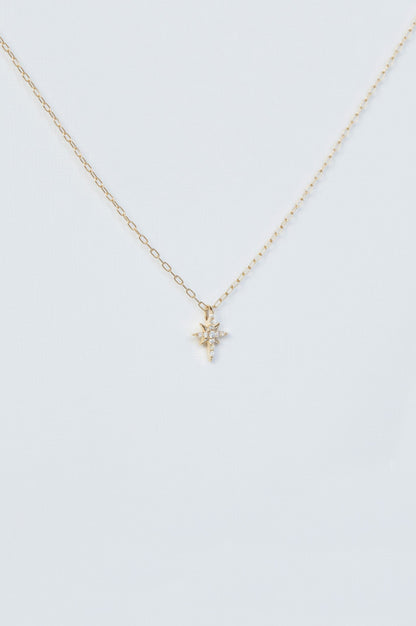 north star & diamond necklace