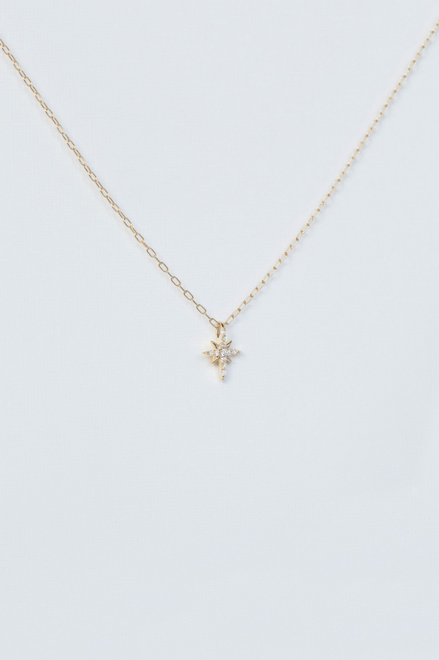 north star & diamond necklace