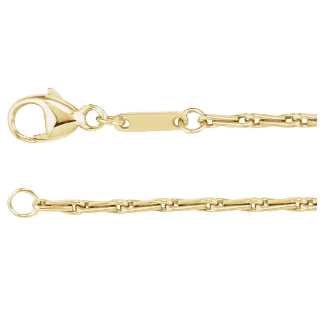 barleycorn chain bracelet - 1.5mm