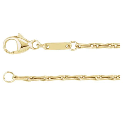 barleycorn chain bracelet - 1.5mm