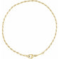 figure-eight chain bracelet - 2mm