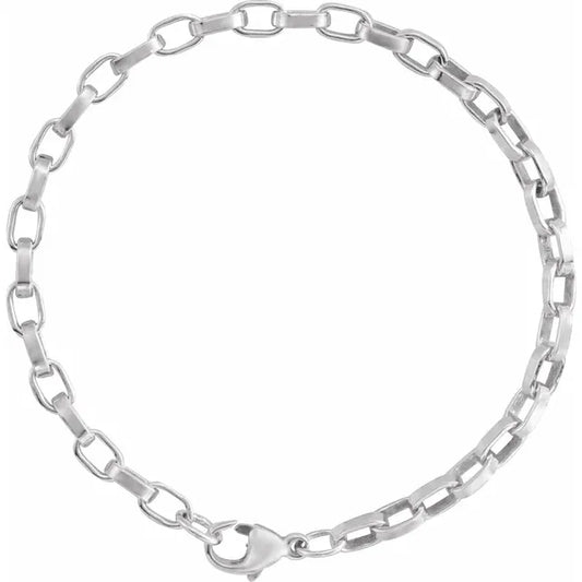 chain bracelet / rolo - 4mm