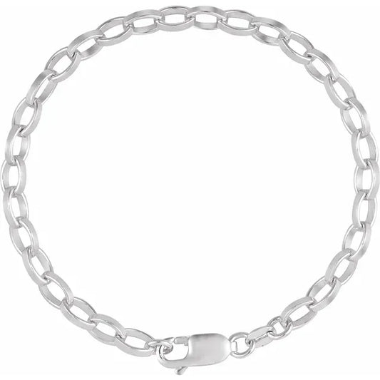 chain bracelet / rolo - 5mm
