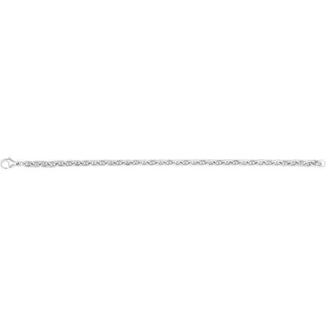 chain bracelet / curbed anchor - 4.5mm