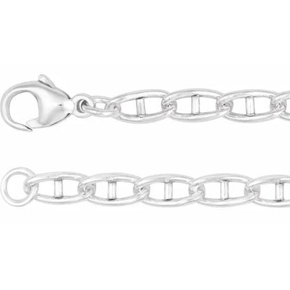 chain bracelet / anchor - 3.8mm