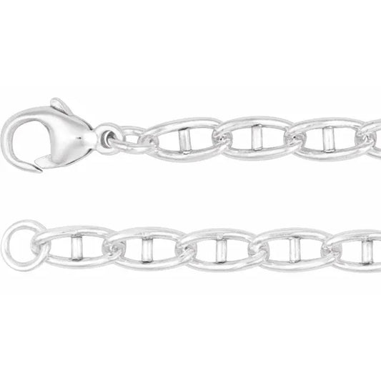 chain bracelet / anchor - 3.8mm