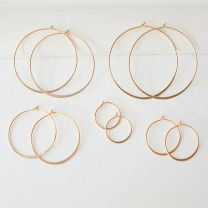 classic round hoop earrings