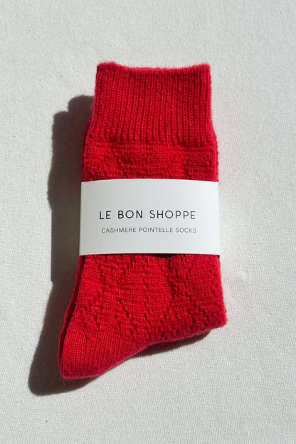 le bon shoppe / cashmere pointelle socks