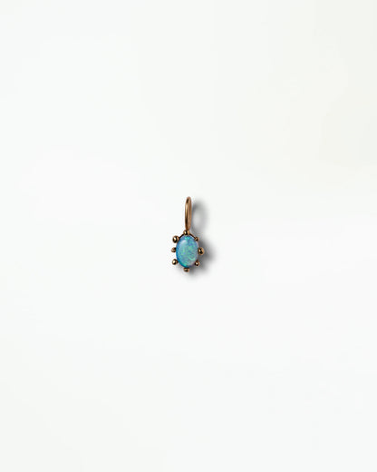 wwake / opal halo pendant charm