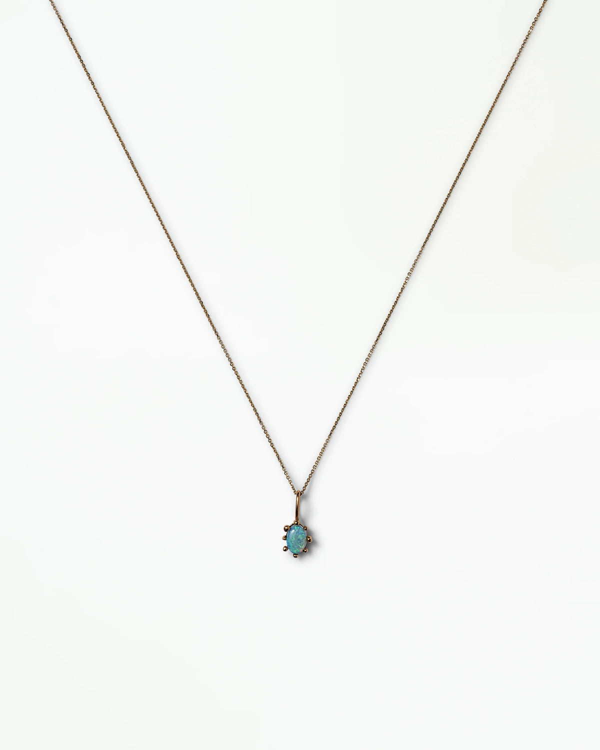 wwake / opal halo pendant charm